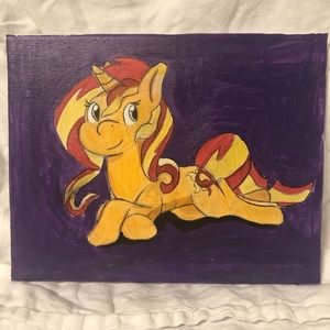 Cute my little pony painting sunset shimmer